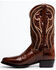 Dan Post Men's Swirled Embroidery Western Boots - Medium Toe, Pecan, hi-res