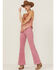 Image #4 - Miss Me Women's Medallion Print Lace Trim Cami, Rust Copper, hi-res