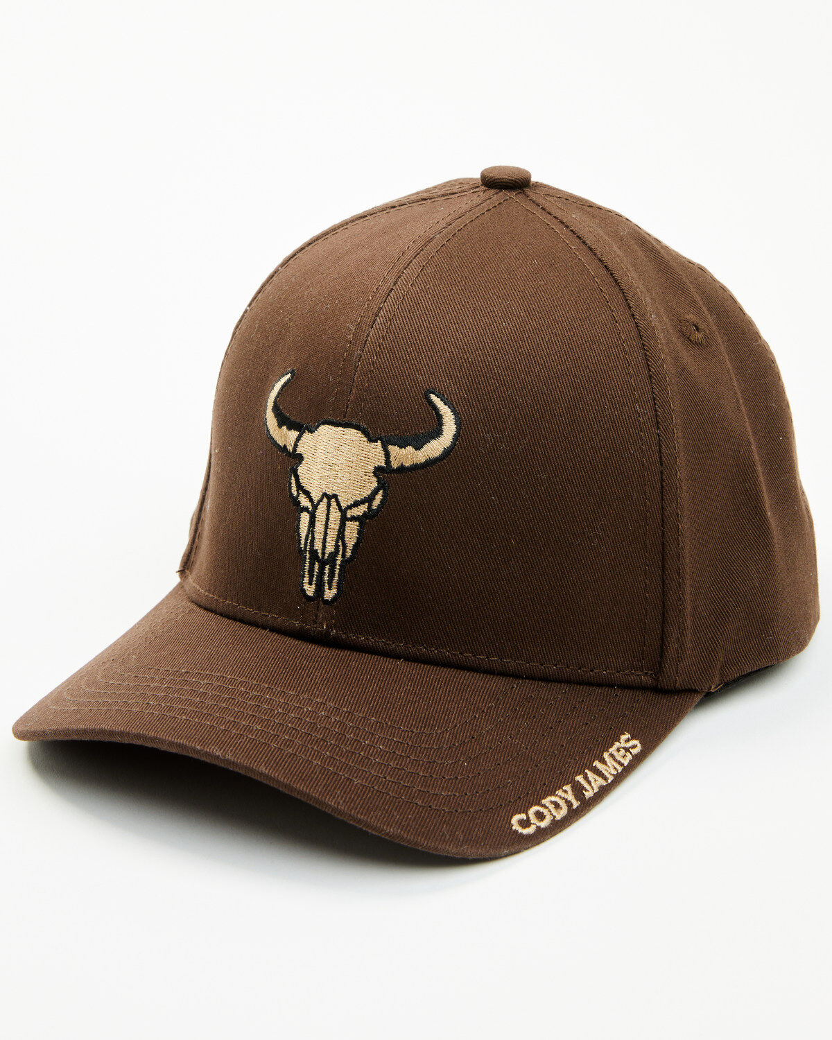 Image #1 - Cody James Boys' Longhorn Ball Hat, Brown, hi-res