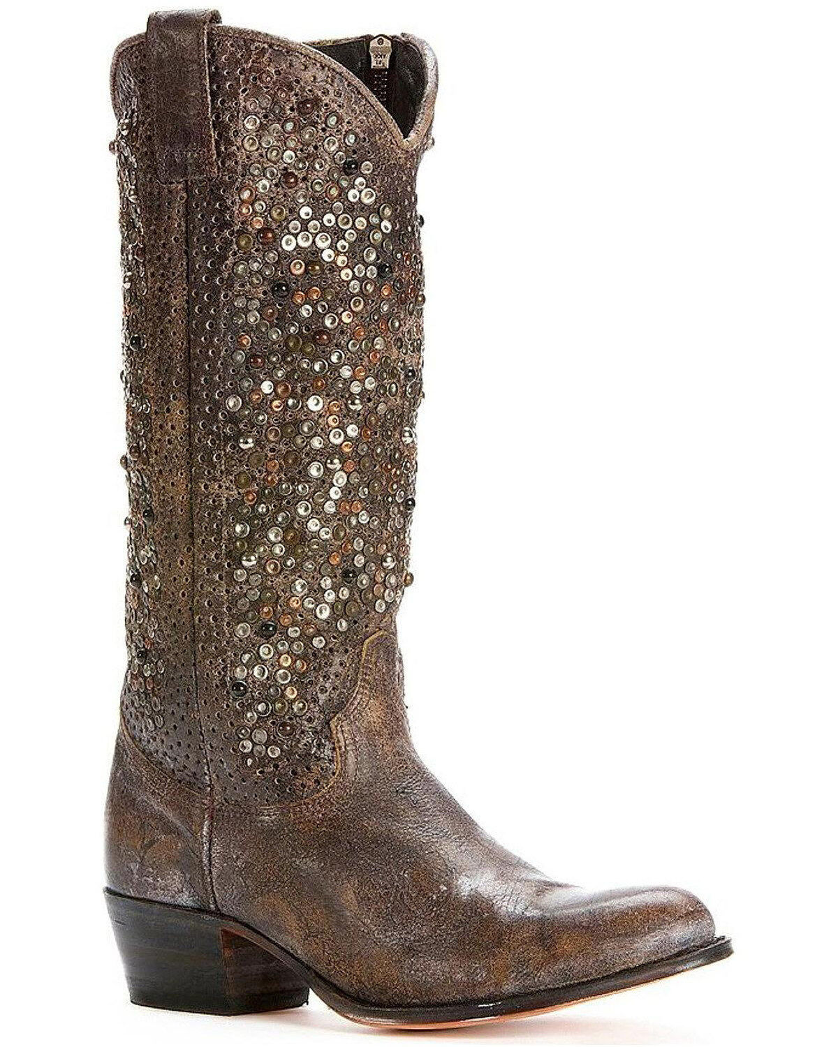 frye studded cowboy boots