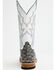 Image #5 - Horse Power Men's Ostrich Print Western Boots - Square Toe, Grey, hi-res