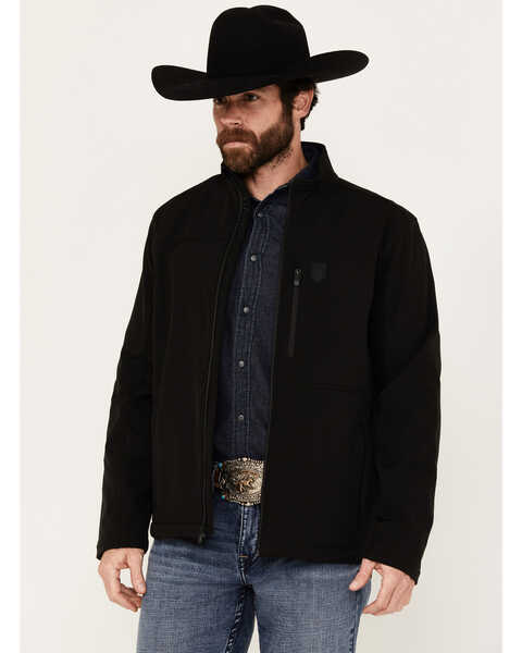 RANK 45® Men's Richwood Softshell Jacket - Tall , Black, hi-res