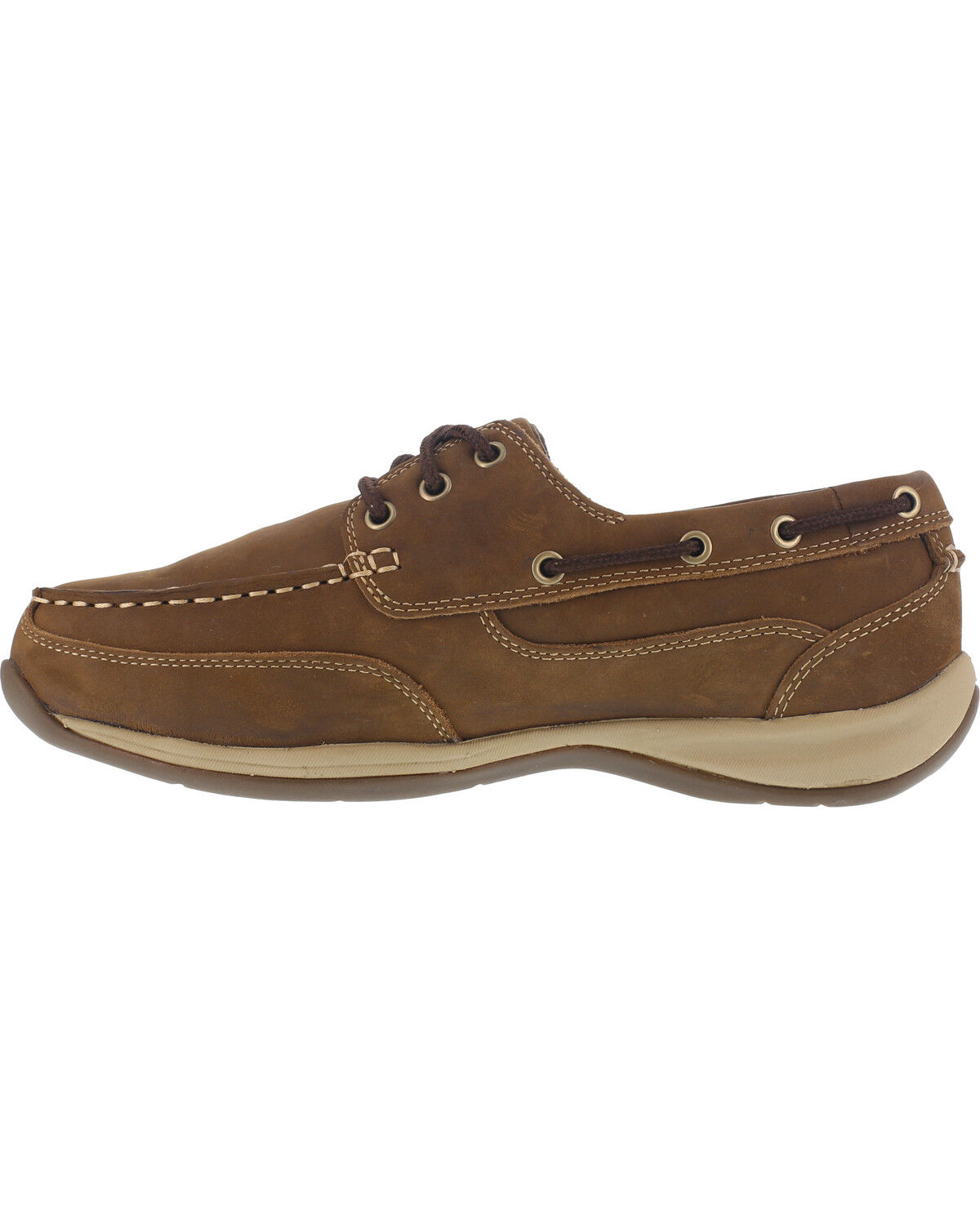 Image #4 - Reebok Men's Sailing Club Construction Shoes - Steel Toe, Brown, hi-res