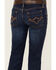 Image #5 - Shyanne Girls' Dark Wash Stretch Bootcut Riding Jeans, Dark Wash, hi-res