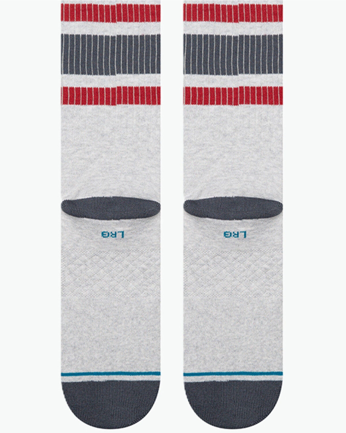 Image #3 - Stance Men's Boyd Crew Socks, Heather Grey, hi-res