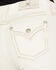 Image #2 - Miss Me Women's Mid Rise Whipstitch Border Pocket Bootcut Stretch Denim Jeans, White, hi-res