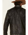 Image #5 - Cripple Creek Men's Antique Black Lamb Nappa Leather Jacket, , hi-res