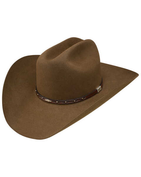 George Strait by Resistol Men's Santa Clara 6x Felt Cowboy Hat, Bark, hi-res