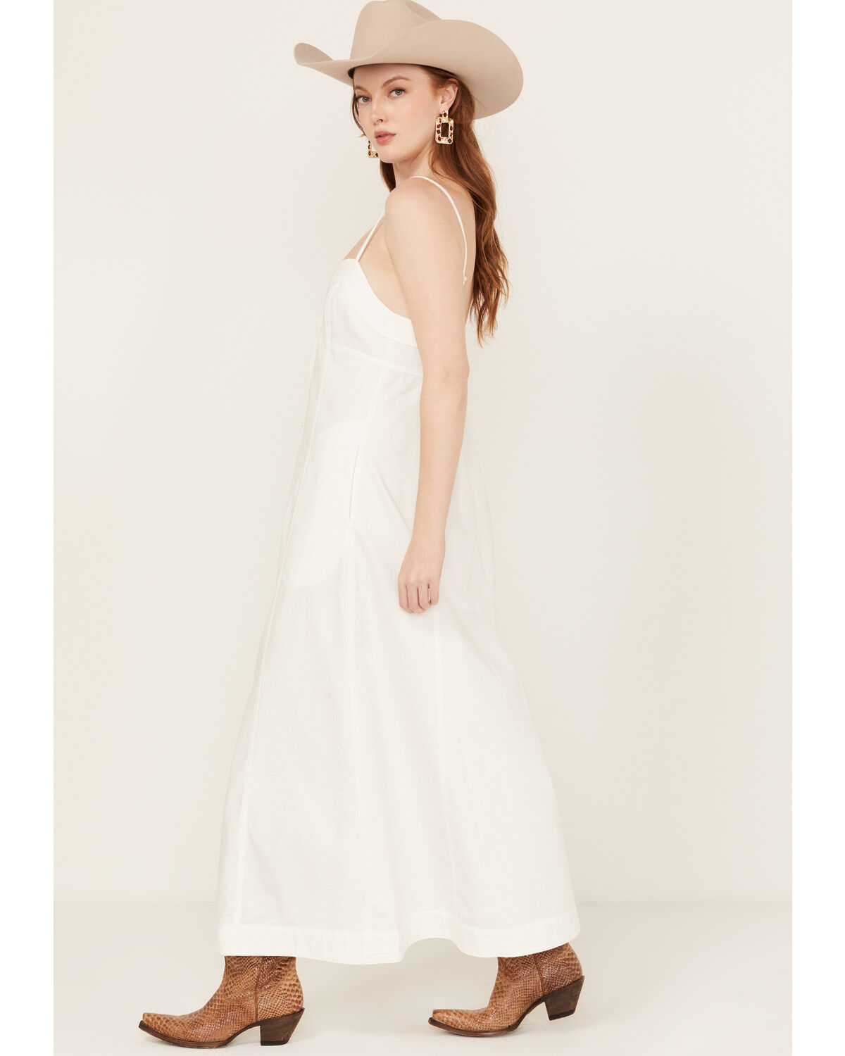 Image #2 - Free People Women's Just Jill Maxi Dress, Cream, hi-res