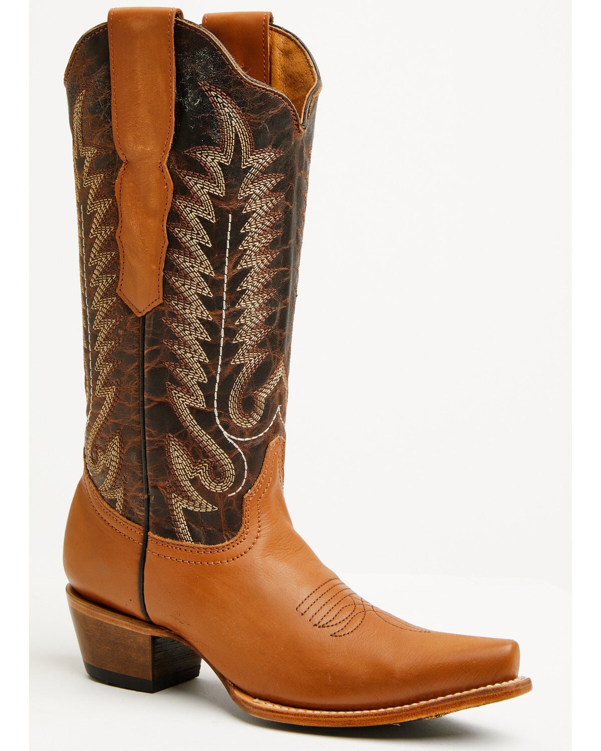 Circle G Women's Shedron Triad Western Boots - Snip Toe, Rust Copper, hi-res