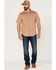 Brixton Men's Mojave Charter Solid Utility Button Down Western Shirt , Tan, hi-res