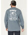 Image #1 - Hawx Men's FR Handcrafted Long Sleeve Graphic Work T-Shirt, Steel Blue, hi-res
