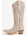 Image #3 - Circle G Women's Triad Embroidered Tall Western Boots - Snip Toe, White, hi-res