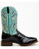 Dan Post Men's Eel Exotic Western Boots - Broad Square Toe , Black/blue, hi-res