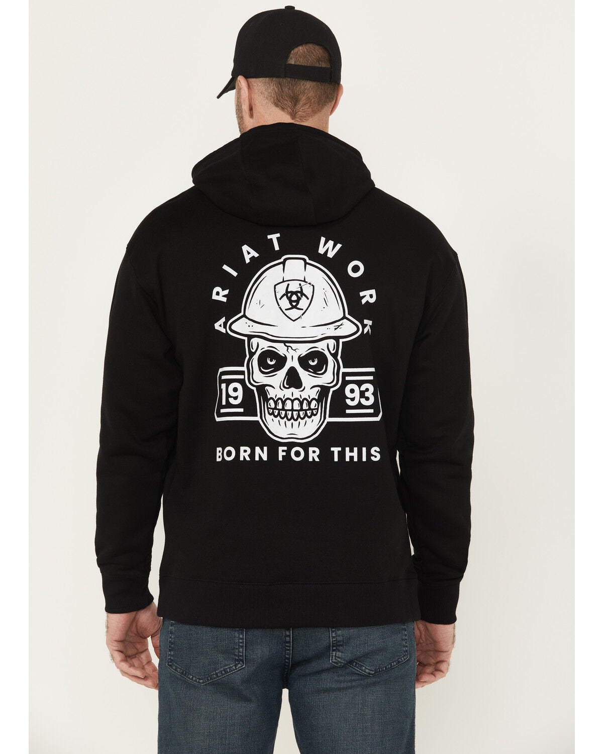 Ariat Men's Rebar Workman Hard Head Hooded Sweatshirt, Black, hi-res