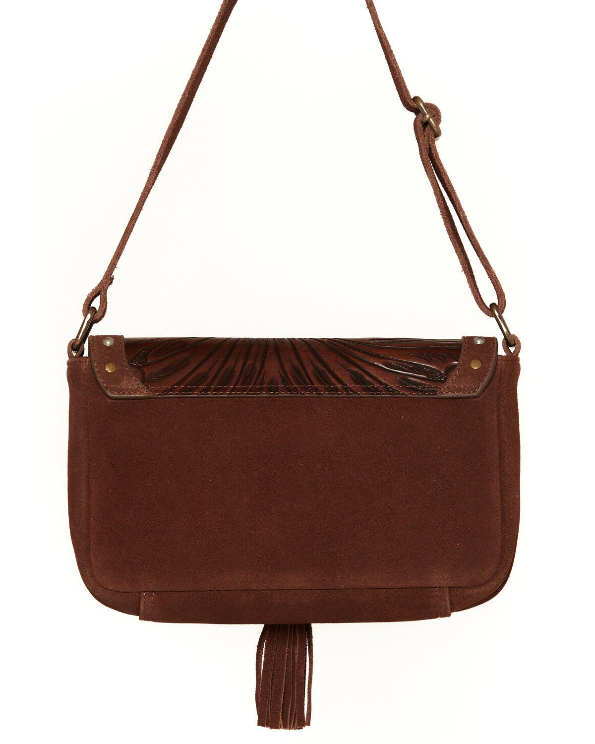Image #3 - Shyanne Women's Sable Hair-On Tooled Shoulder Bag, Brown, hi-res