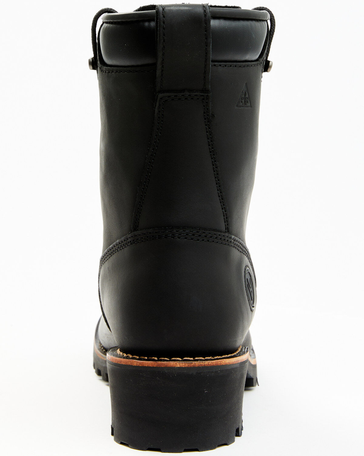 Image #5 - Hawx Men's 8" Logger Work Boots - Soft Toe, Black, hi-res