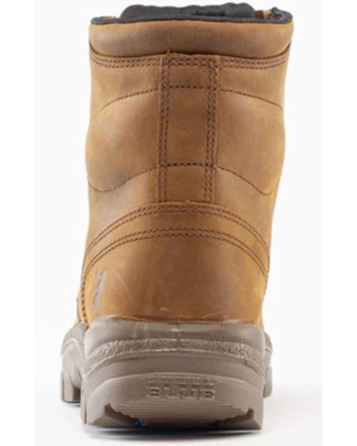 Image #5 - Steel Blue Men's 6" Argyle Scuff Lace-Up Work Boots - Steel Toe, Brown, hi-res