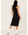 Cleo + Wolf Women's Halter Slit Midi Dress, Black, hi-res