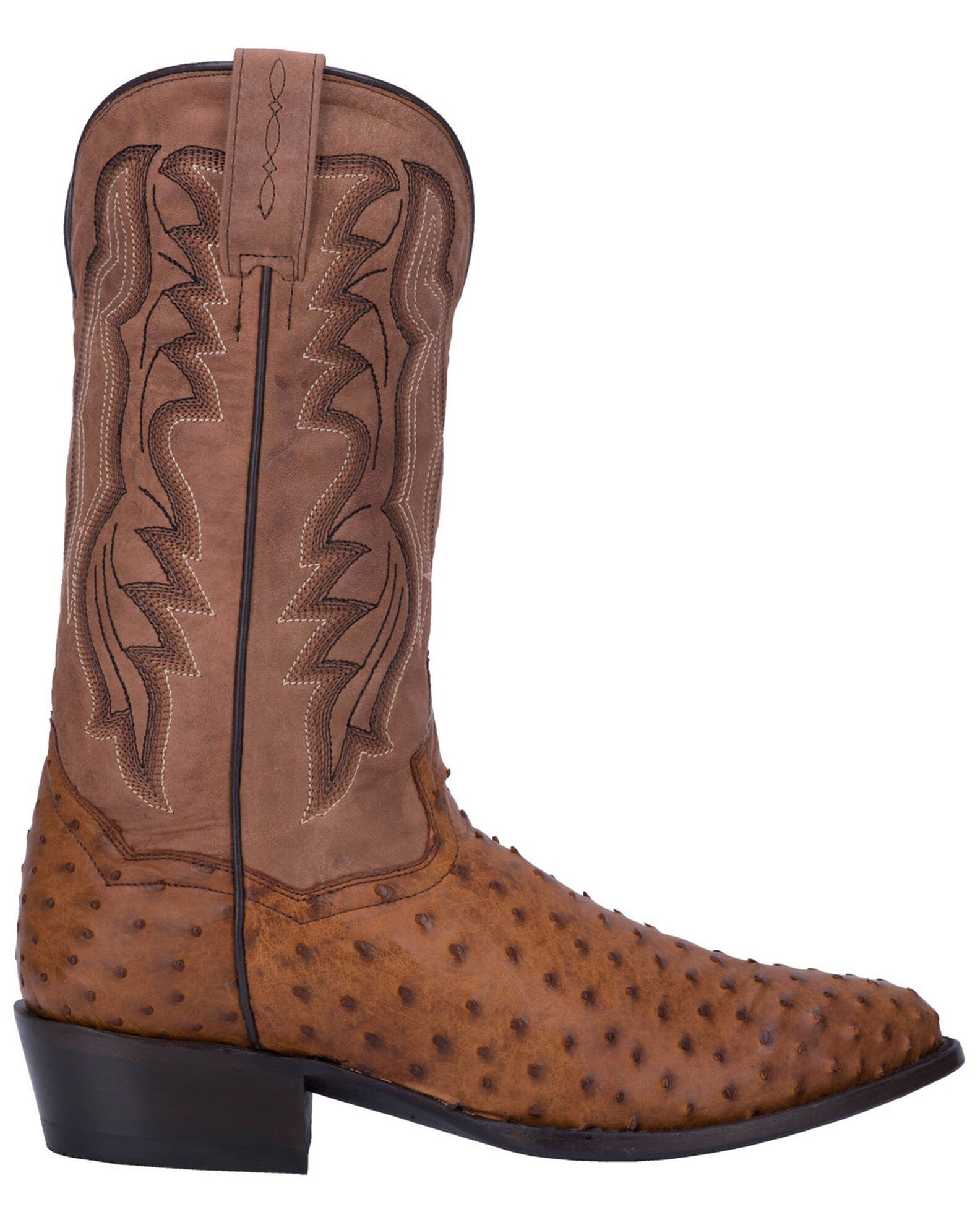 Dan Post Men s Full Quill Ostrich Tempe Western Boots Boot Barn