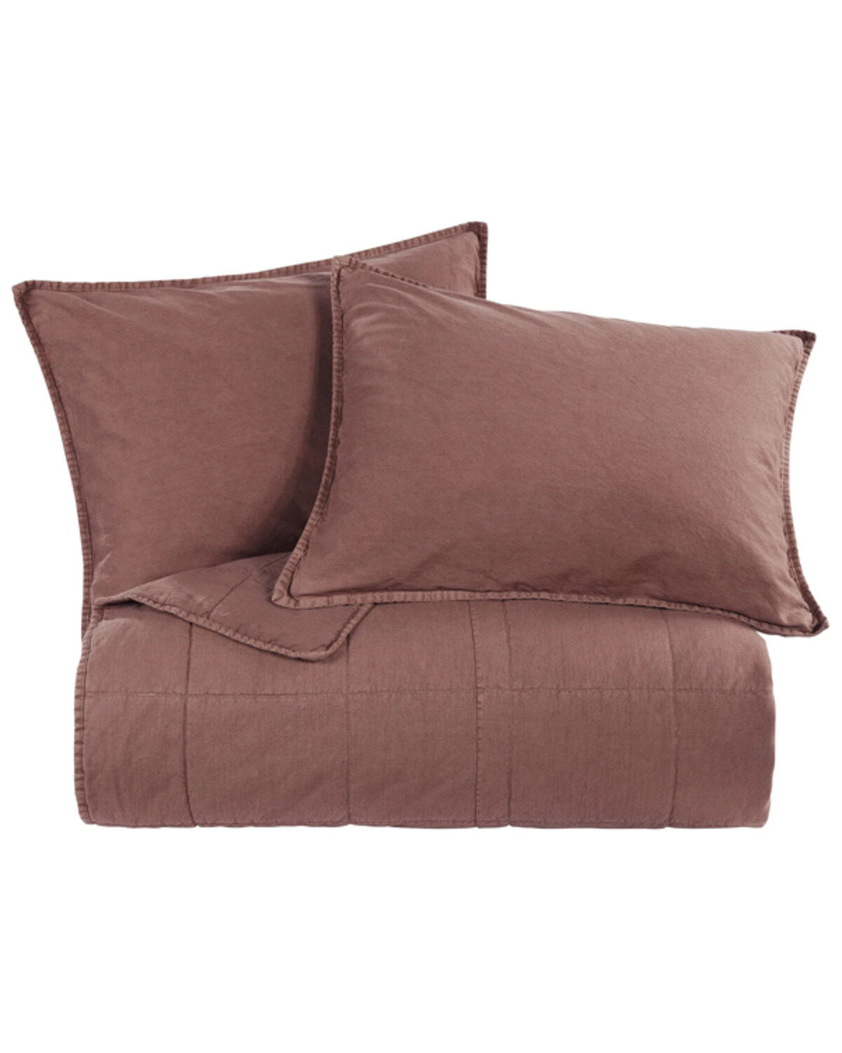 Image #2 - HiEnd Accents Sarsaparilla Stonewashed Cotton Canvas King Coverlet Set, No Color, hi-res