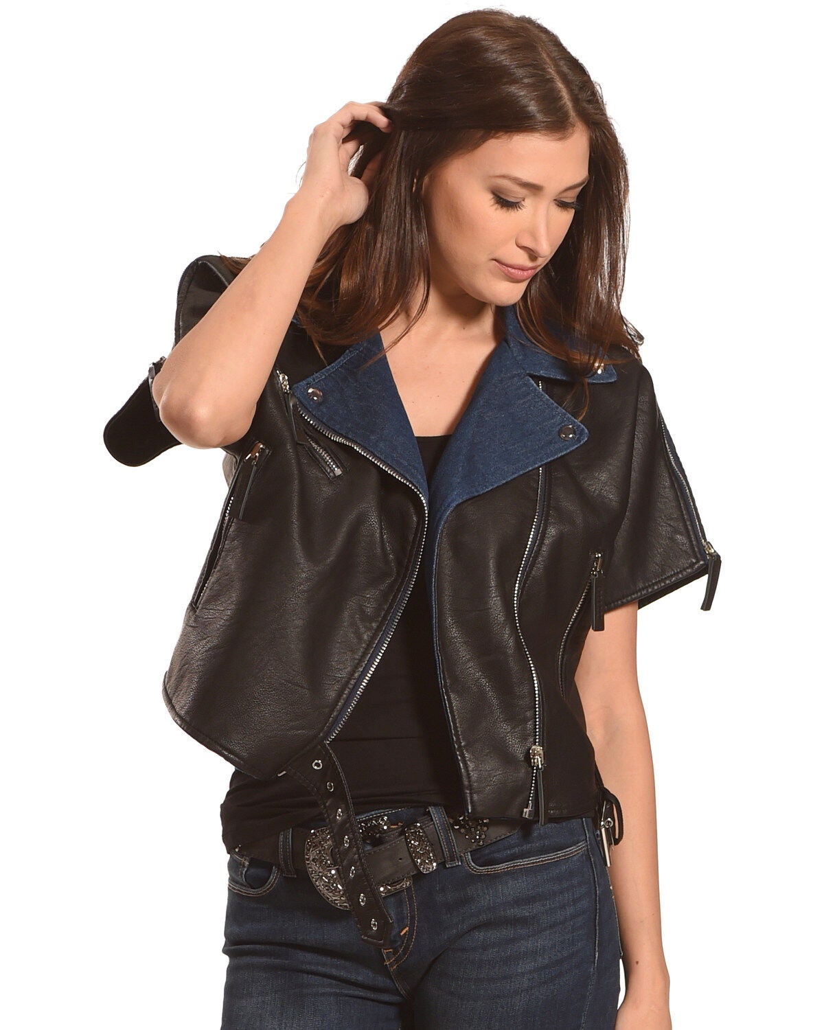Short Sleeve Leather Jacket | Boot Barn