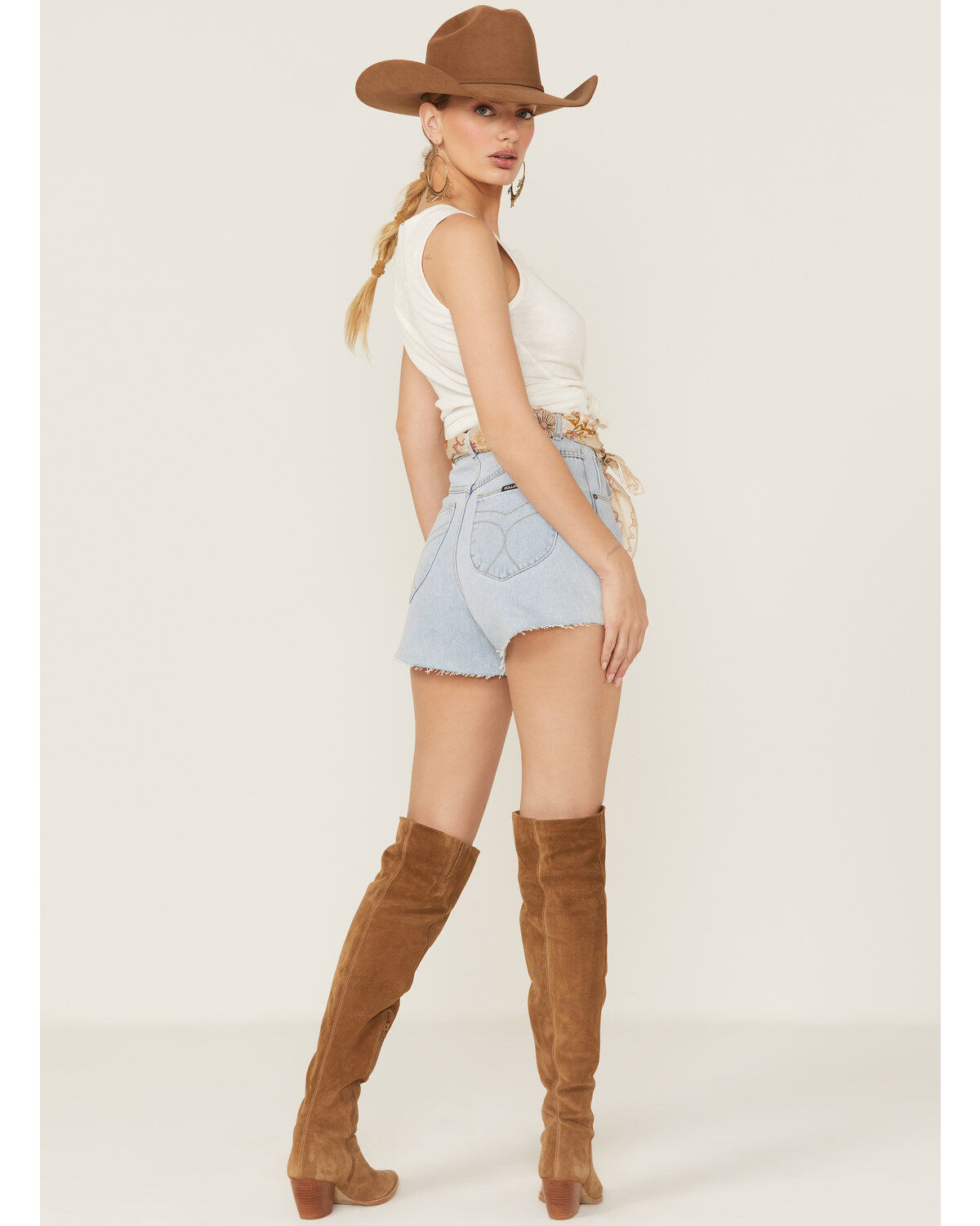 Image #3 - Rolla's Women's Mirage Nina Light Wash High Rise Relaxed Shorts, , hi-res