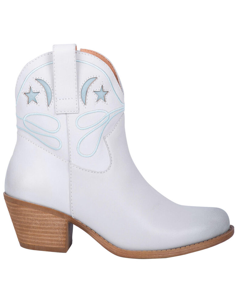 Dingo Women's Off White Urban Cowgirl Western Booties - Round Toe | Boot Barn