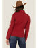 Image #4 - RANK 45® Women's Soft Shell Logo Riding Jacket, Red, hi-res