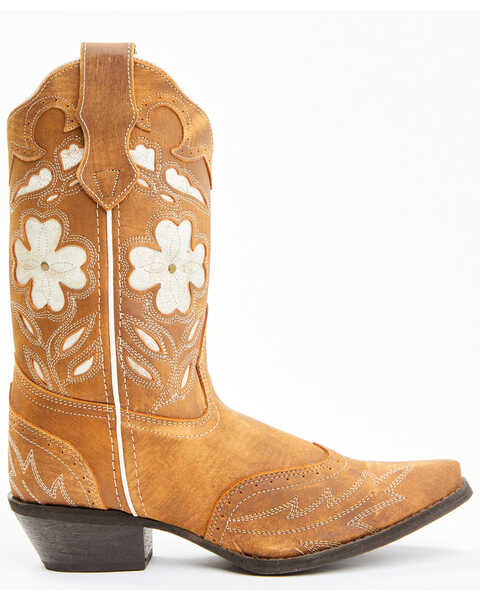 Image #2 - Laredo Women's Underlay Western Boots - Snip Toe, Brown, hi-res