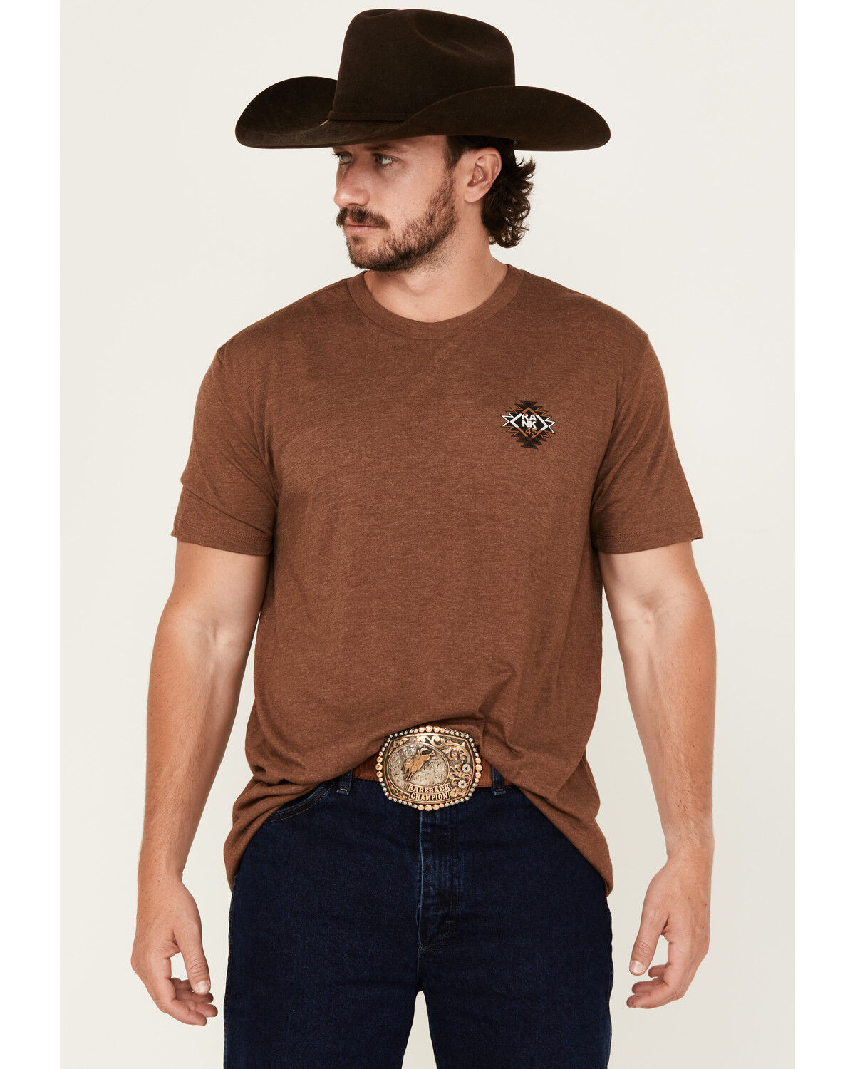 Image #2 - RANK 45® Men's Dust & Glory Short Sleeve Graphic T-Shirt, Lt Brown, hi-res