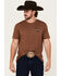 Image #2 - RANK 45® Men's Dust & Glory Short Sleeve Graphic T-Shirt, Lt Brown, hi-res