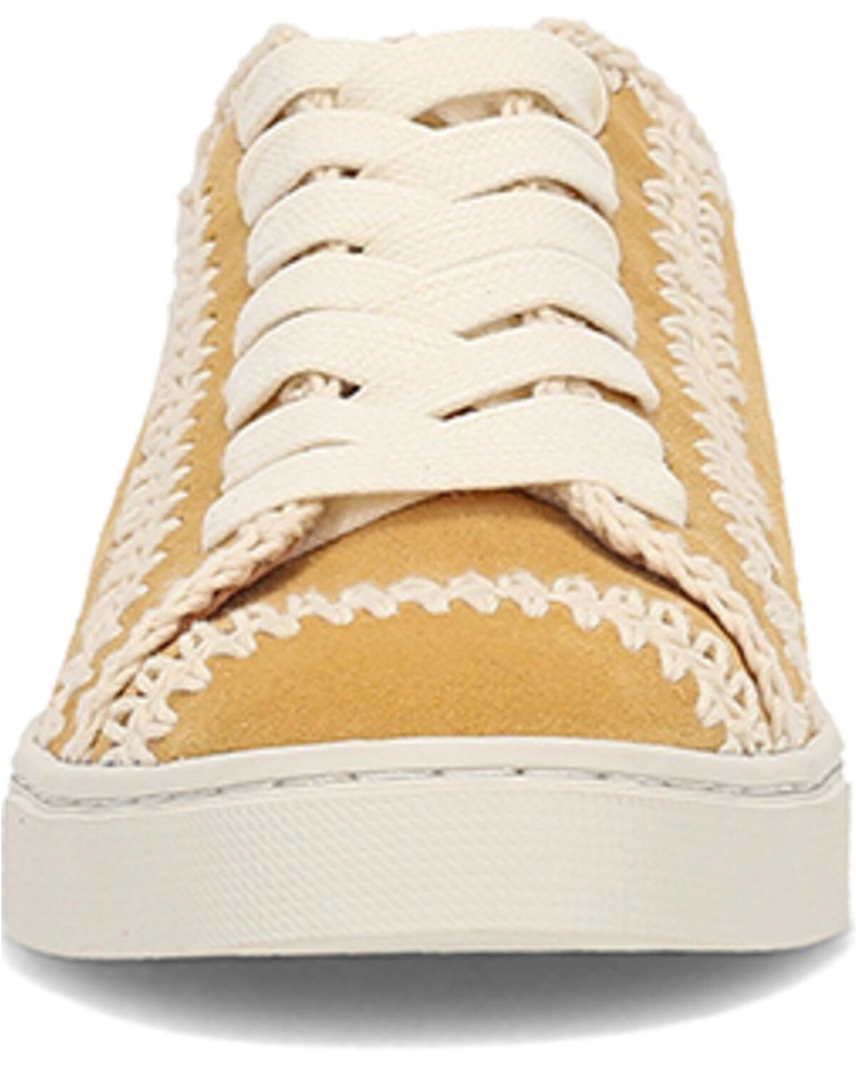 Image #4 - Frye Women's Ivy Crochet Low Lace Sneakers, Yellow, hi-res