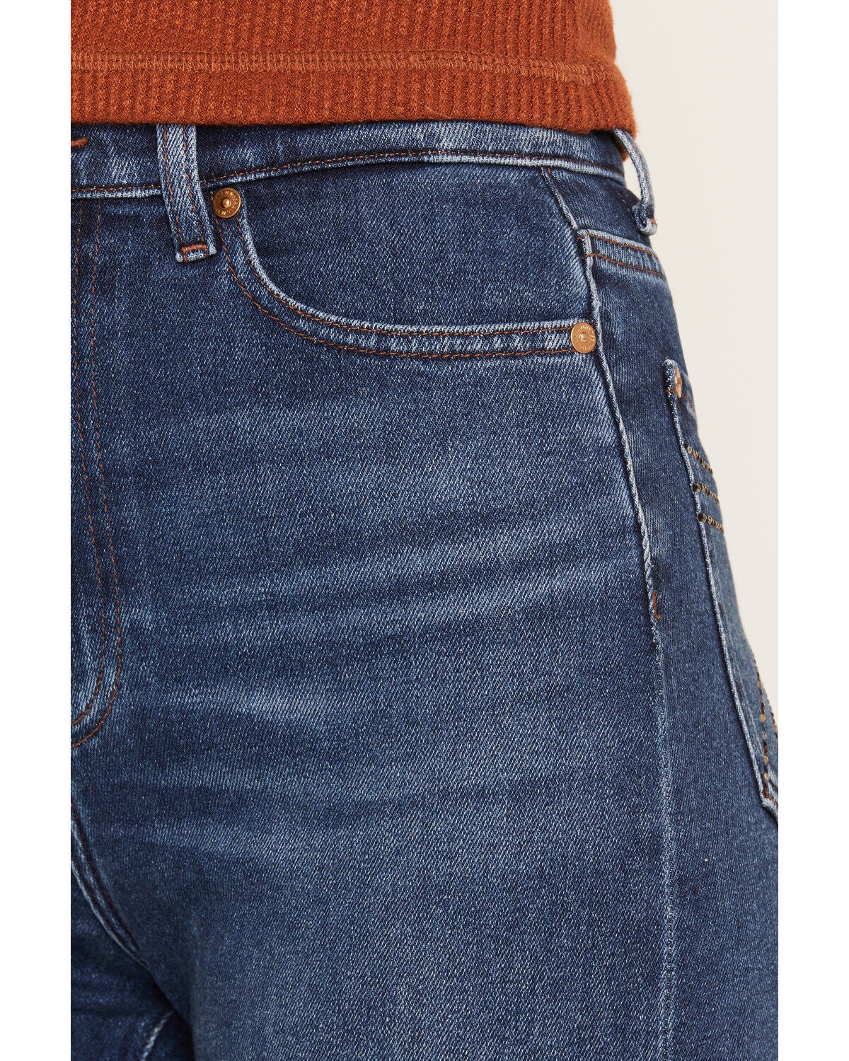 Image #4 - 7 For All Mankind Women's Blueleaf Dark Wash Ultra High Rise 32" Jo Bootcut Stretch Denim Jeans, Dark Wash, hi-res
