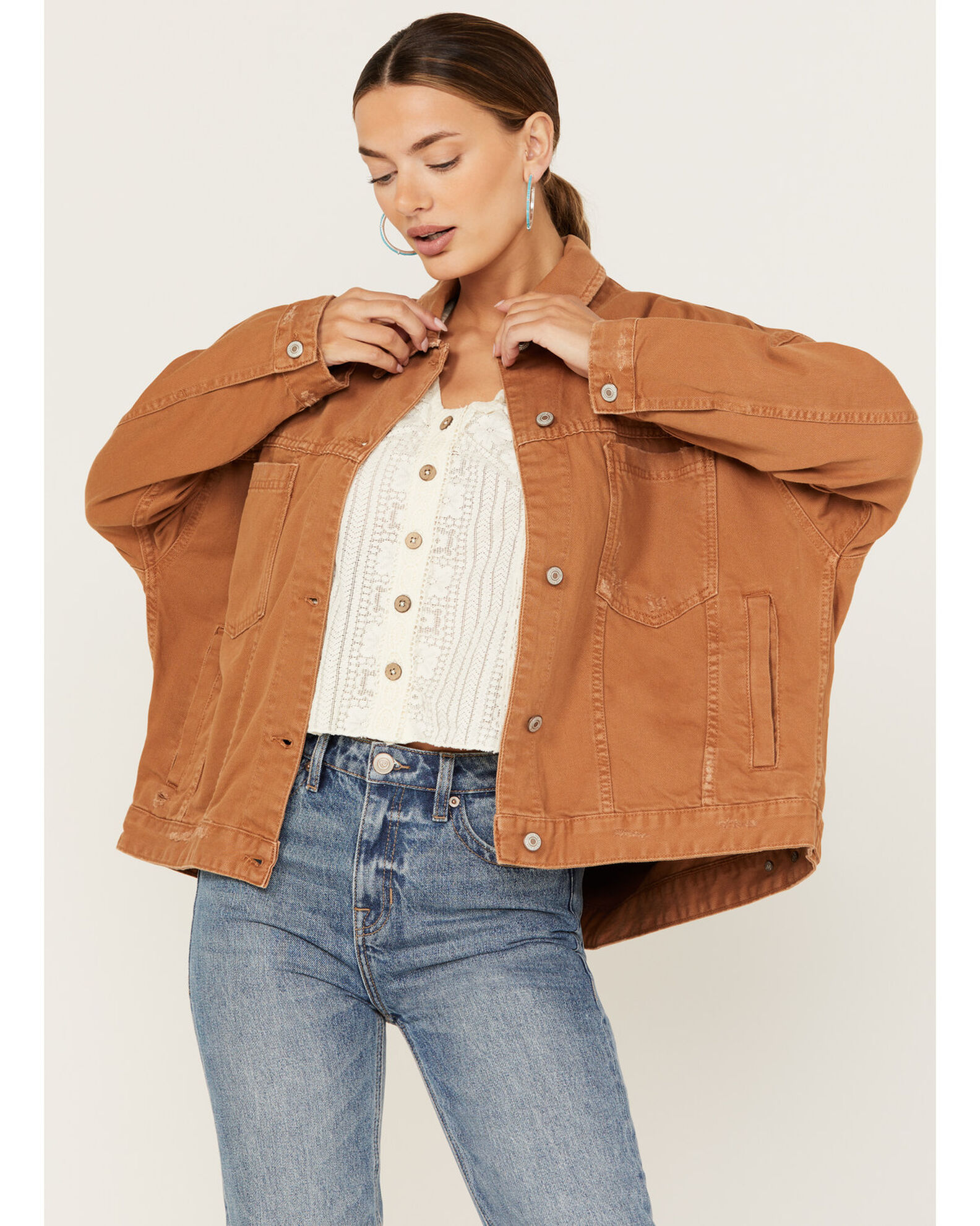 Free People Women's Opal Swing Denim Jacket