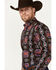 Image #2 - RANK 45® Men's Great Fall Southwestern Print Long Sleeve Button-Down Western Shirt, Black, hi-res