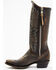 Idyllwind Women's Latigo Side Zip Distressed Tall Western Boot - Snip Toe, Brown, hi-res