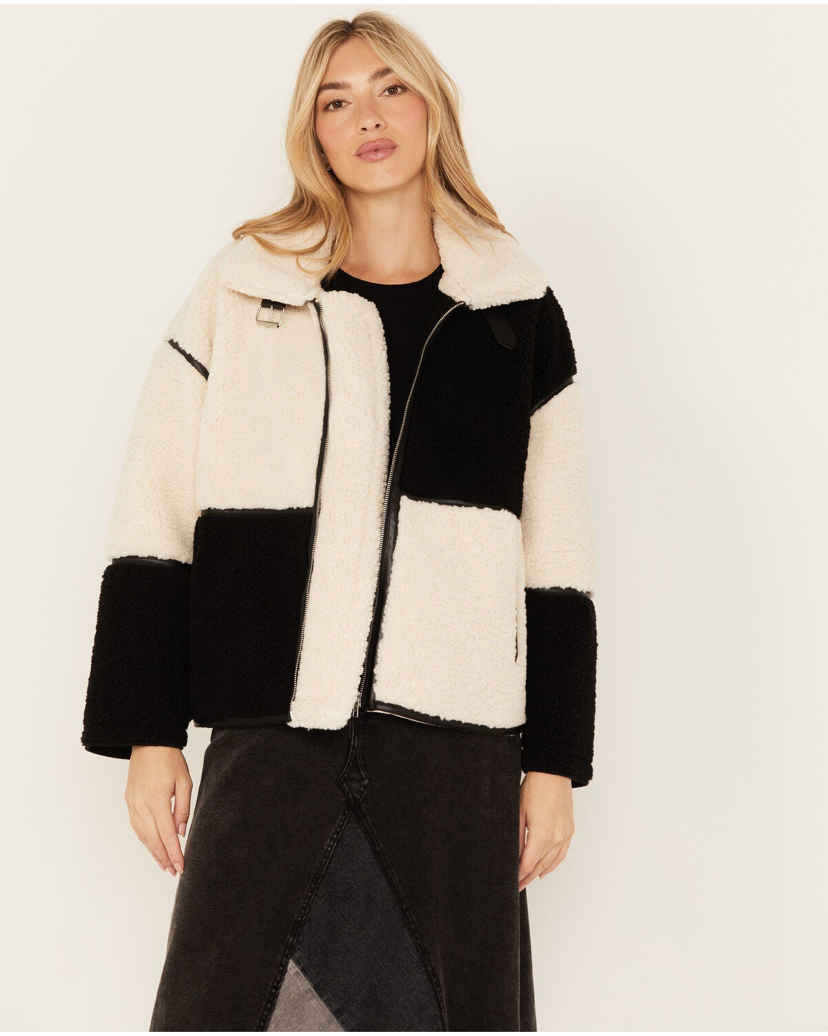 Image #1 - Revel Women's Color Block Fleece Zip Up Jacket, , hi-res