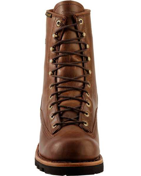 Image #4 - Chippewa Men's Lace-Up Logger Boots - Steel Toe, Bay Apache, hi-res