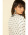 Image #4 - Shyanne Women's Paisley Print Border Shawl, White, hi-res