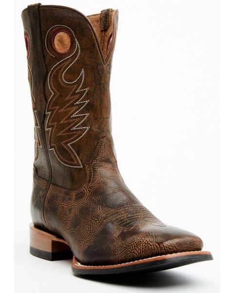 Cody James Men's Union Performance Western Boots - Broad Square Toe , Brown, hi-res