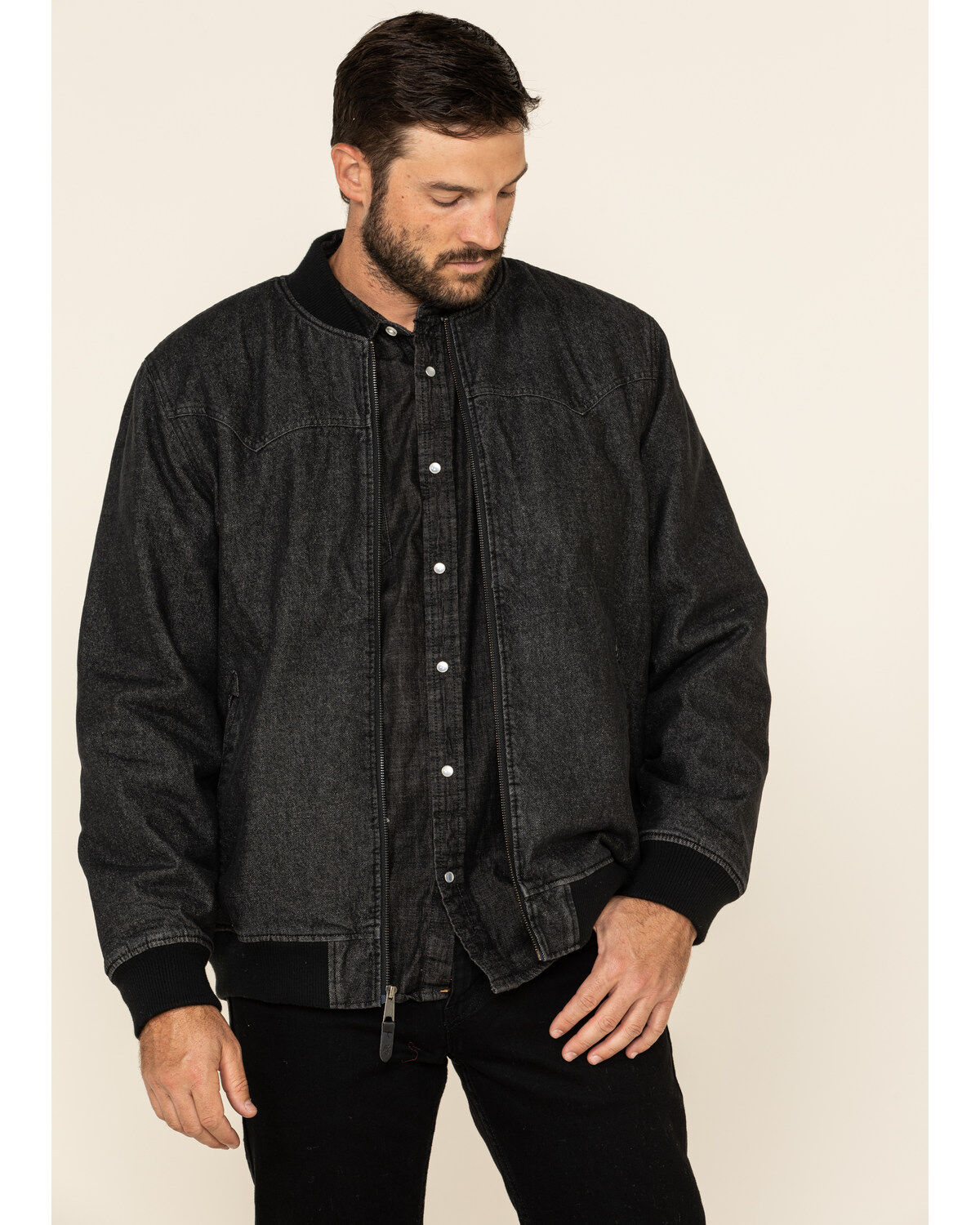 Image #1 - Moonshine Spirit Men's Steal Bomber Sherpa-Lined Jacket , , hi-res