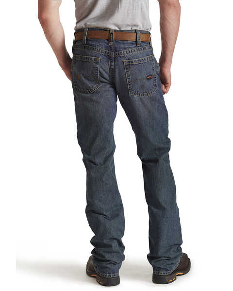 Image #1 - Ariat Men's FR M5 Slim Straight Clay Jeans, Denim, hi-res