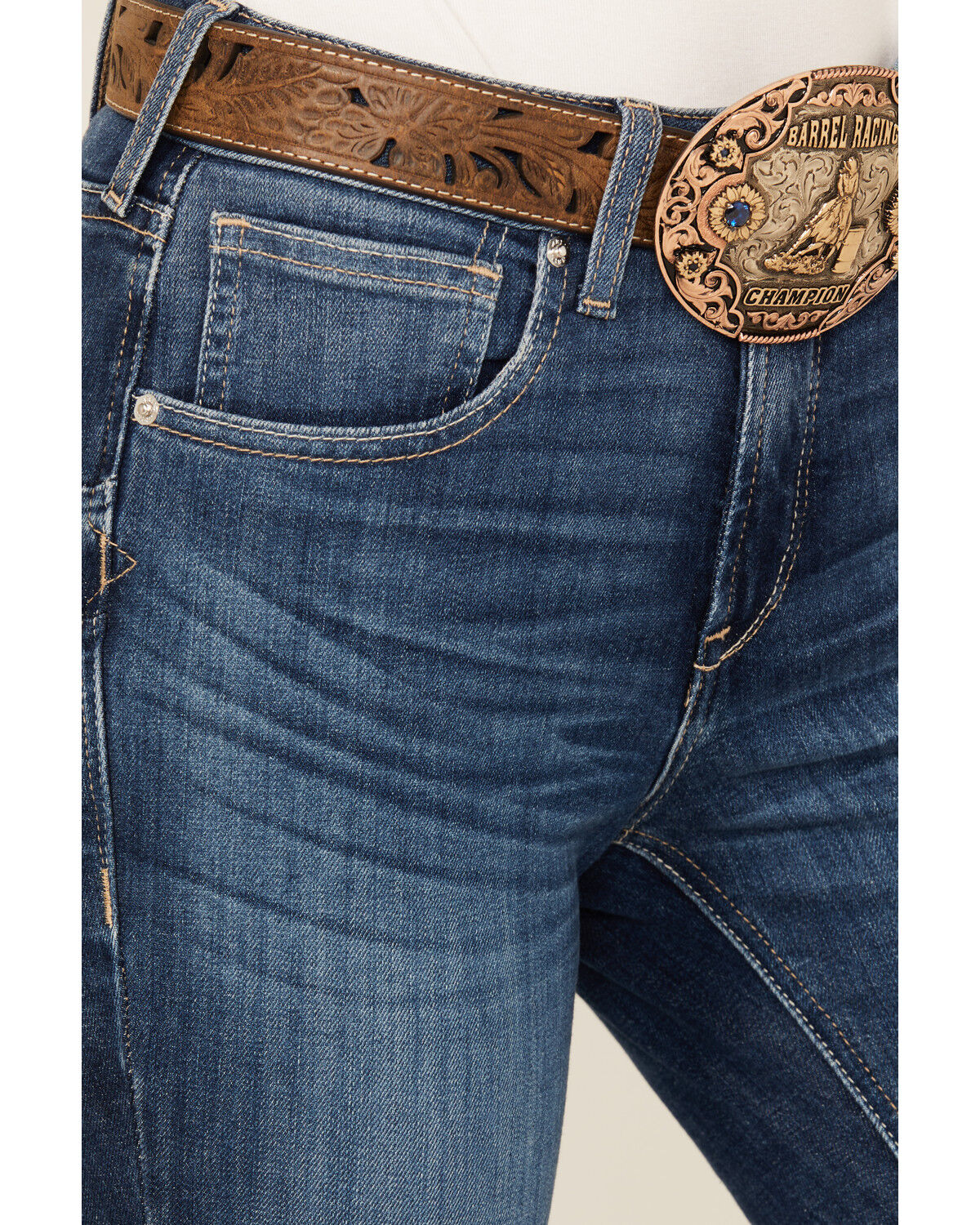 Product Name:  Ariat Women's Jessica Dark Wash High Rise Bootcut Stretch Denim Jeans