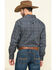 Image #2 - Tuf Cooper Men's Black Stretch Paisley Poplin Print Long Sleeve Western Shirt, Charcoal, hi-res