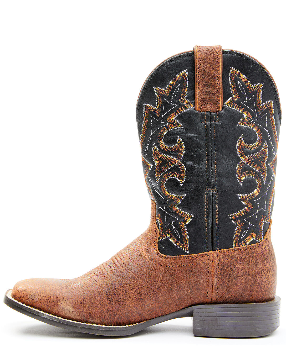 Image #3 - Durango Men's Brown Westward Western Performance Boots - Broad Square Toe, Brown, hi-res
