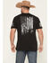 Image #4 - Grunt Style Men's Flag Short Sleeve Graphic T-Shirt, Black, hi-res