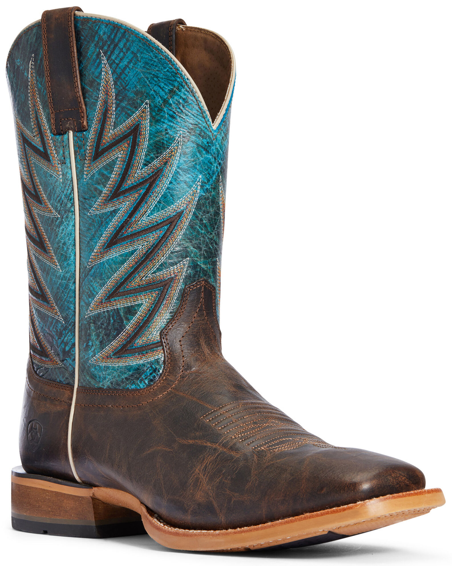 Men's wide square toe western sales boots