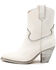 Image #3 - Golo Women's Silverado Western Booties - Snip Toe, White, hi-res