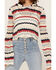 Panhandle Women's Americana Stripe Crochet Knit Hooded Sweater, Red/white/blue, hi-res